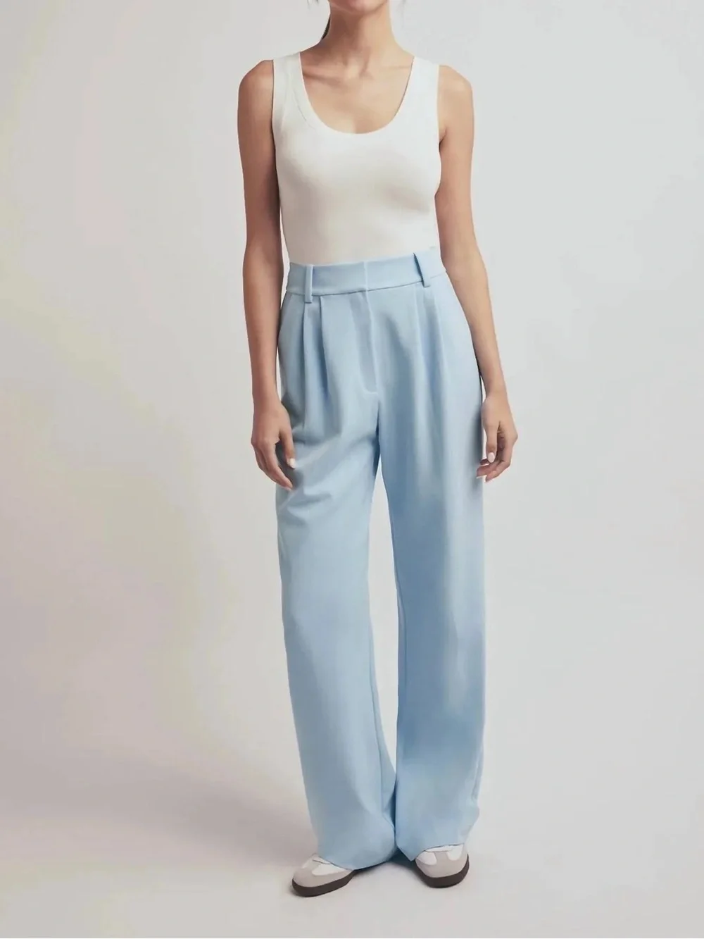 Favorite Daughter The Favorite Pants in Sky Blue - Picture 7 of 7